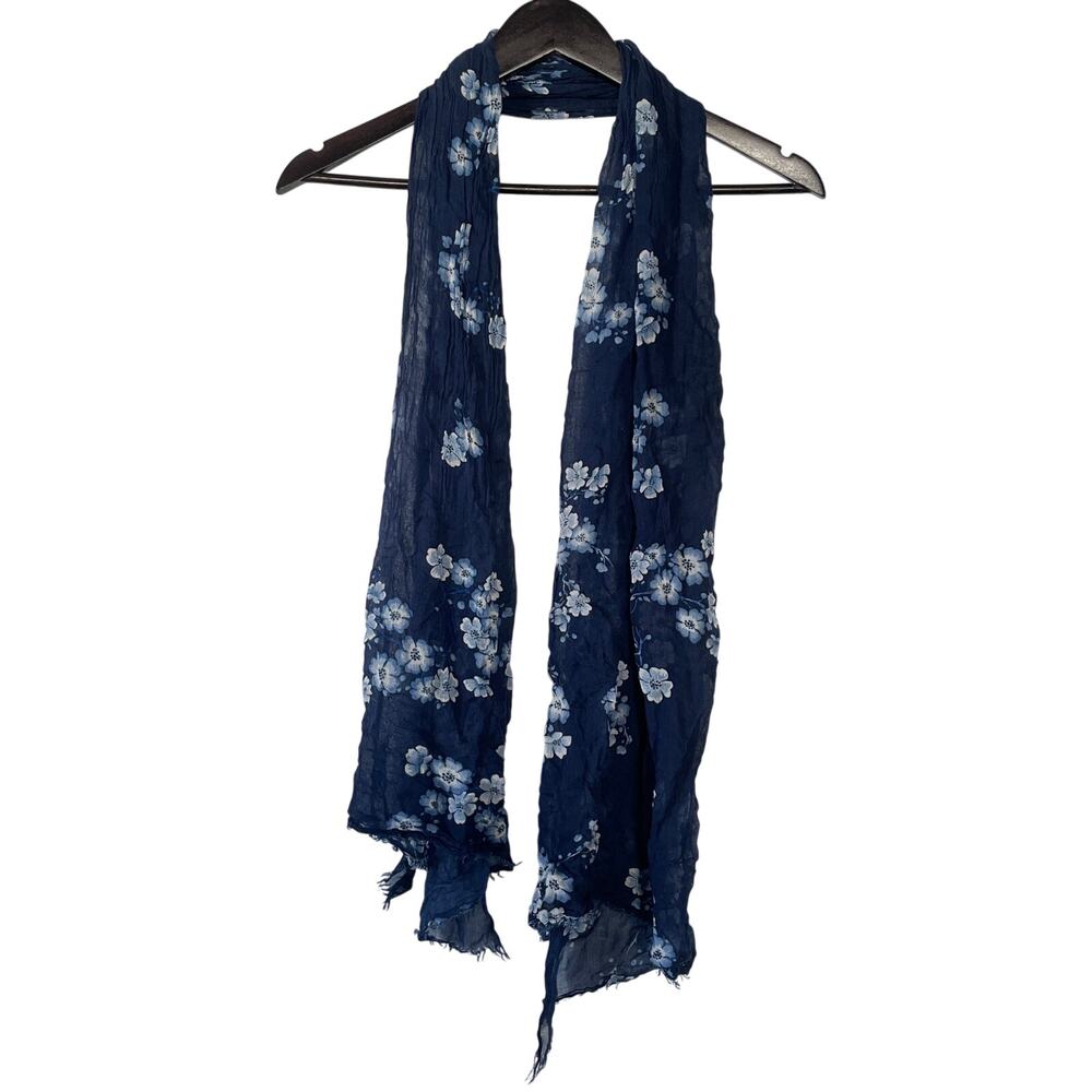 Lauren Ralph Lauren Blue Floral Scarf